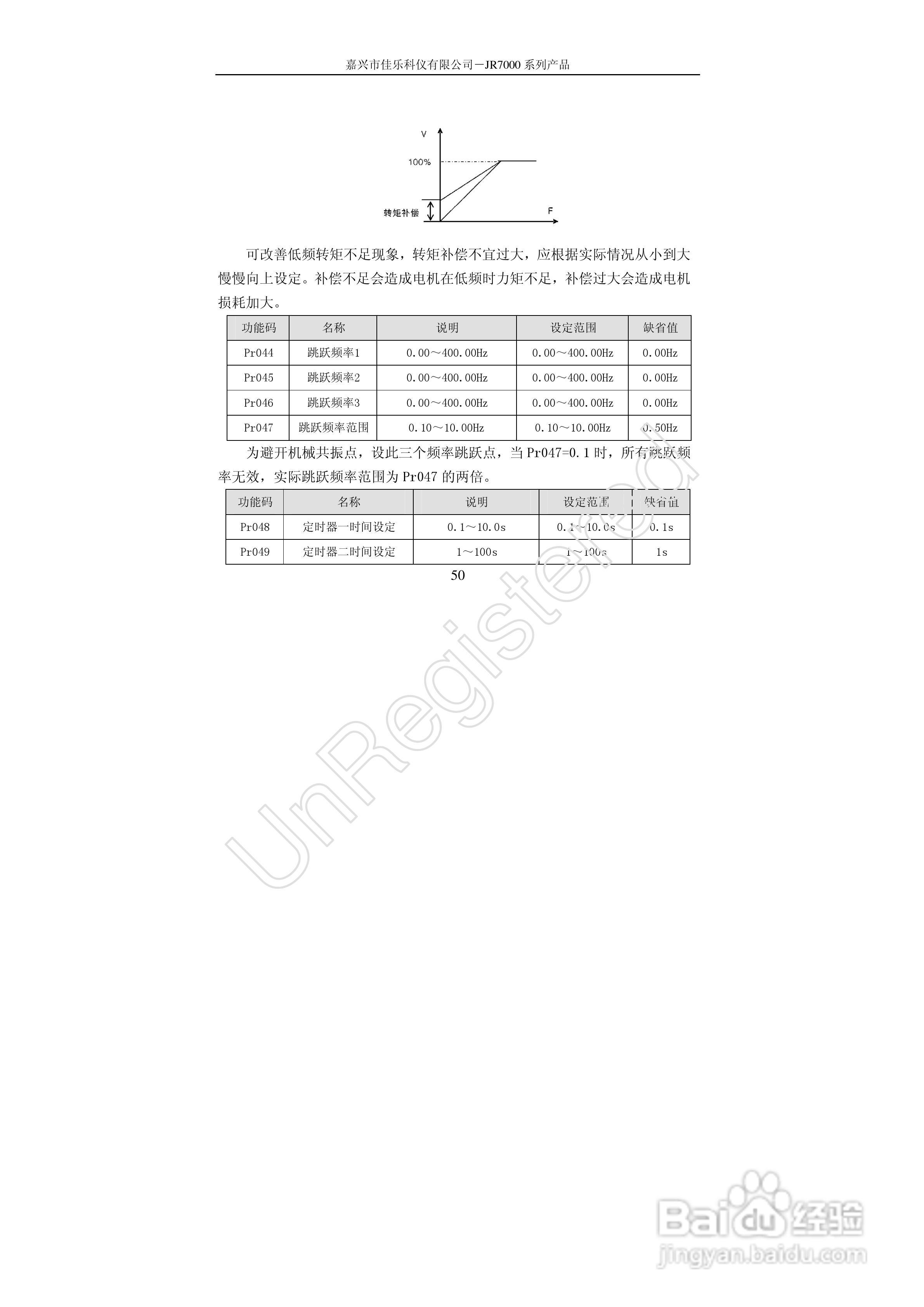 佳乐JR7000-315G-4-1090变频器使用说明书:[5]