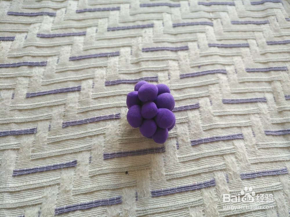 超轻粘土葡萄的做法