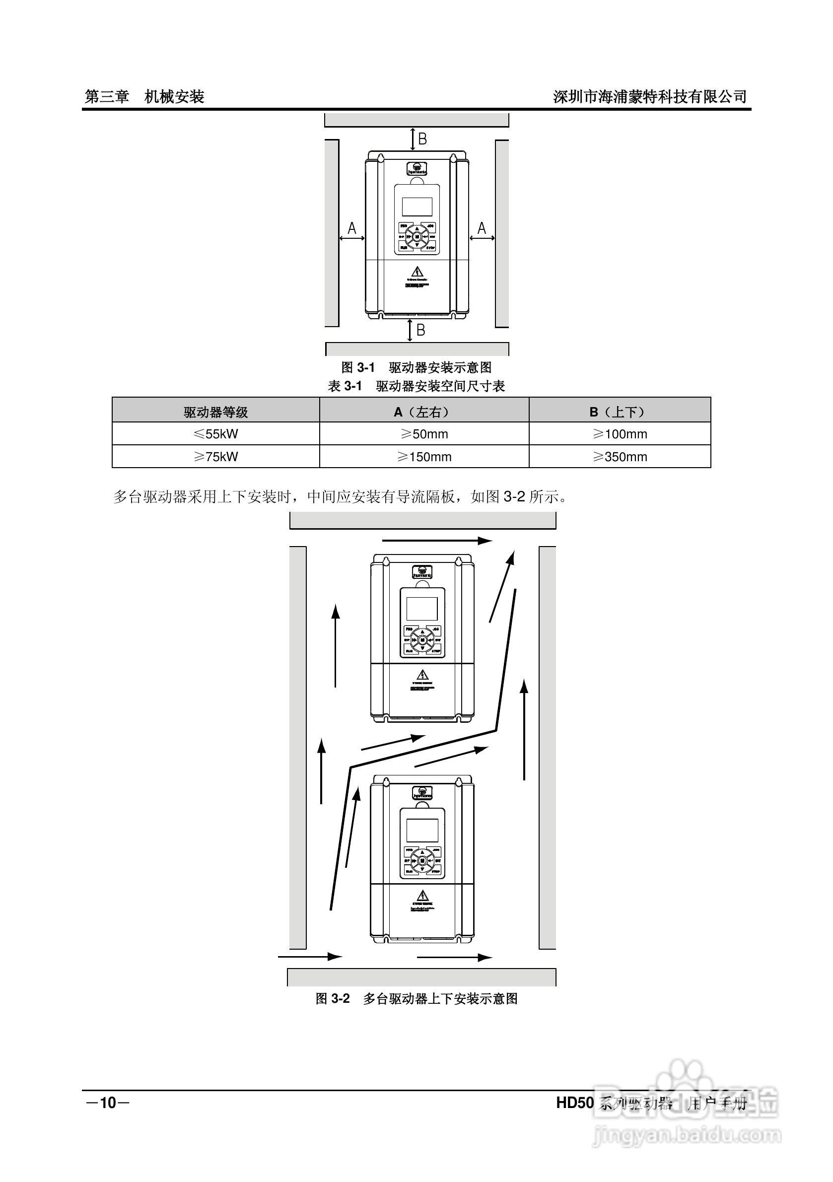 海浦蒙特HD50-6T400G高性能矢量控制驱动器用户手册:[2]
