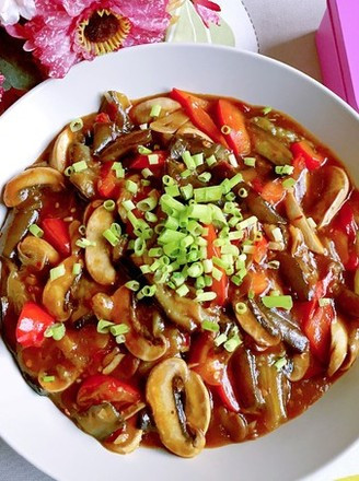 鱼香蘑菇烩茄子