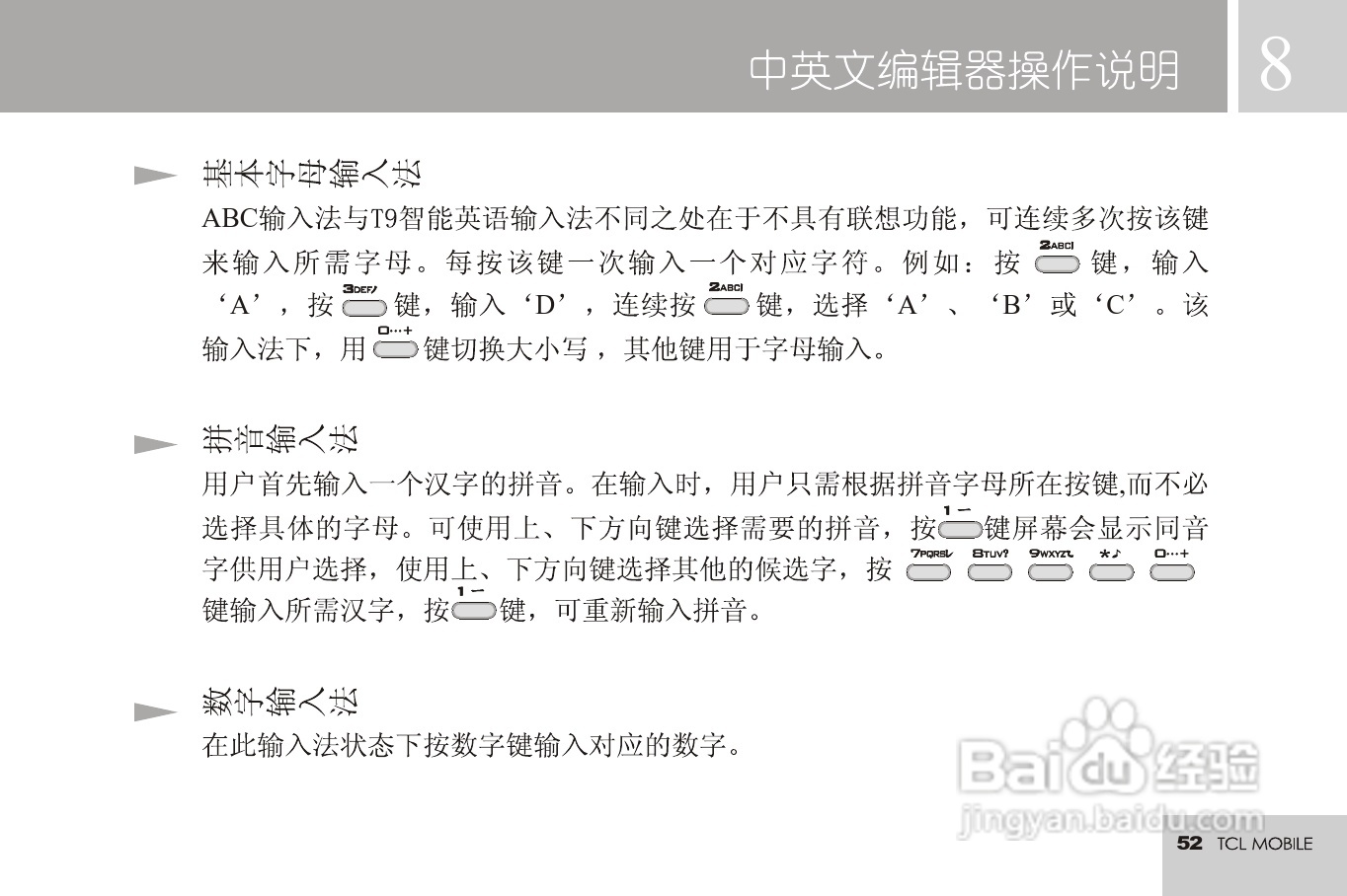 TCL 3188C手机使用说明书:[6]