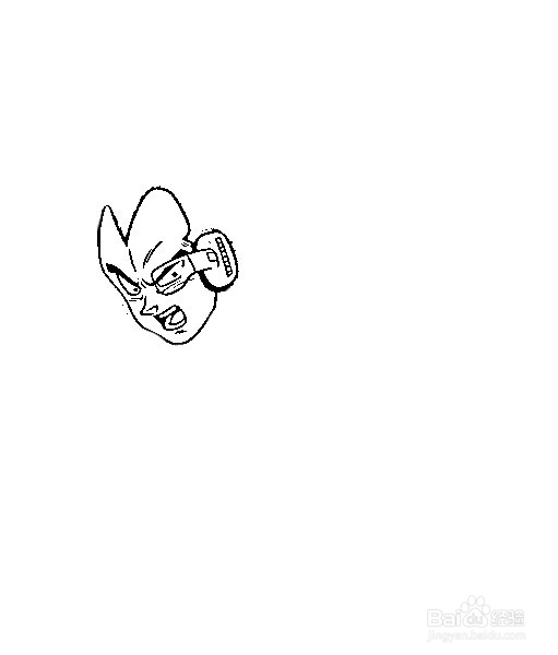 简笔画动漫人物七龙珠拉蒂兹的画法
