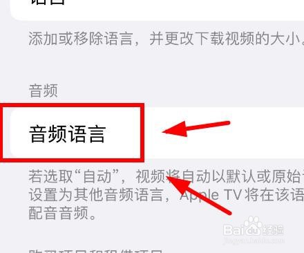 iPhone14如何设置音频语言为自动