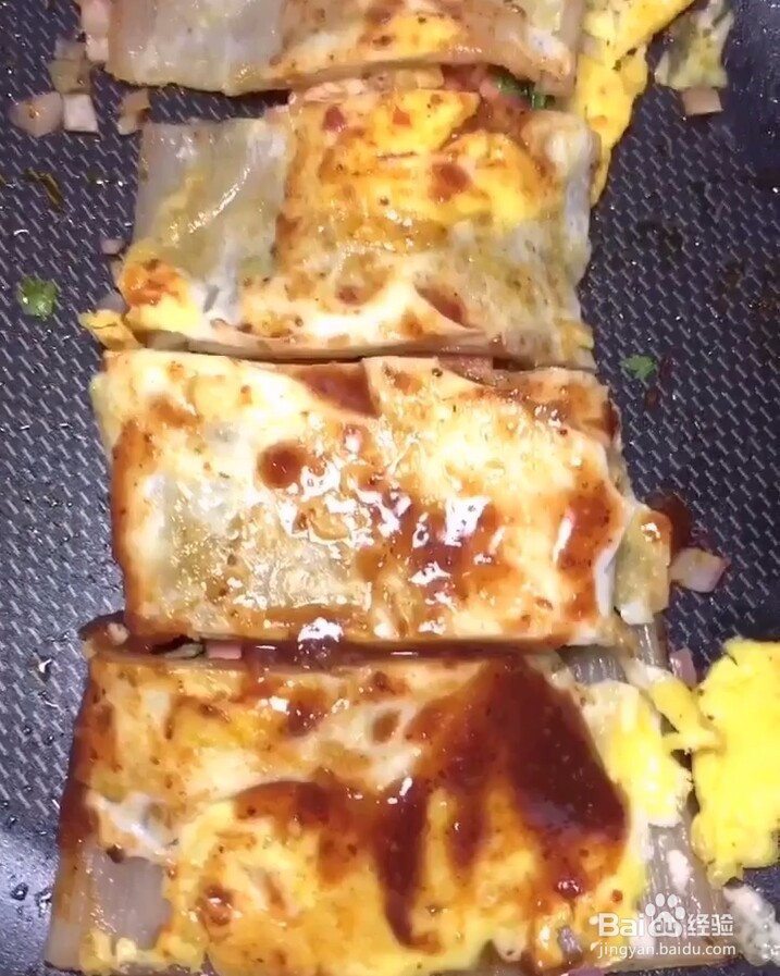 热乎乎的烤冷面做法！