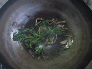 柳蒿芽炒肉丝