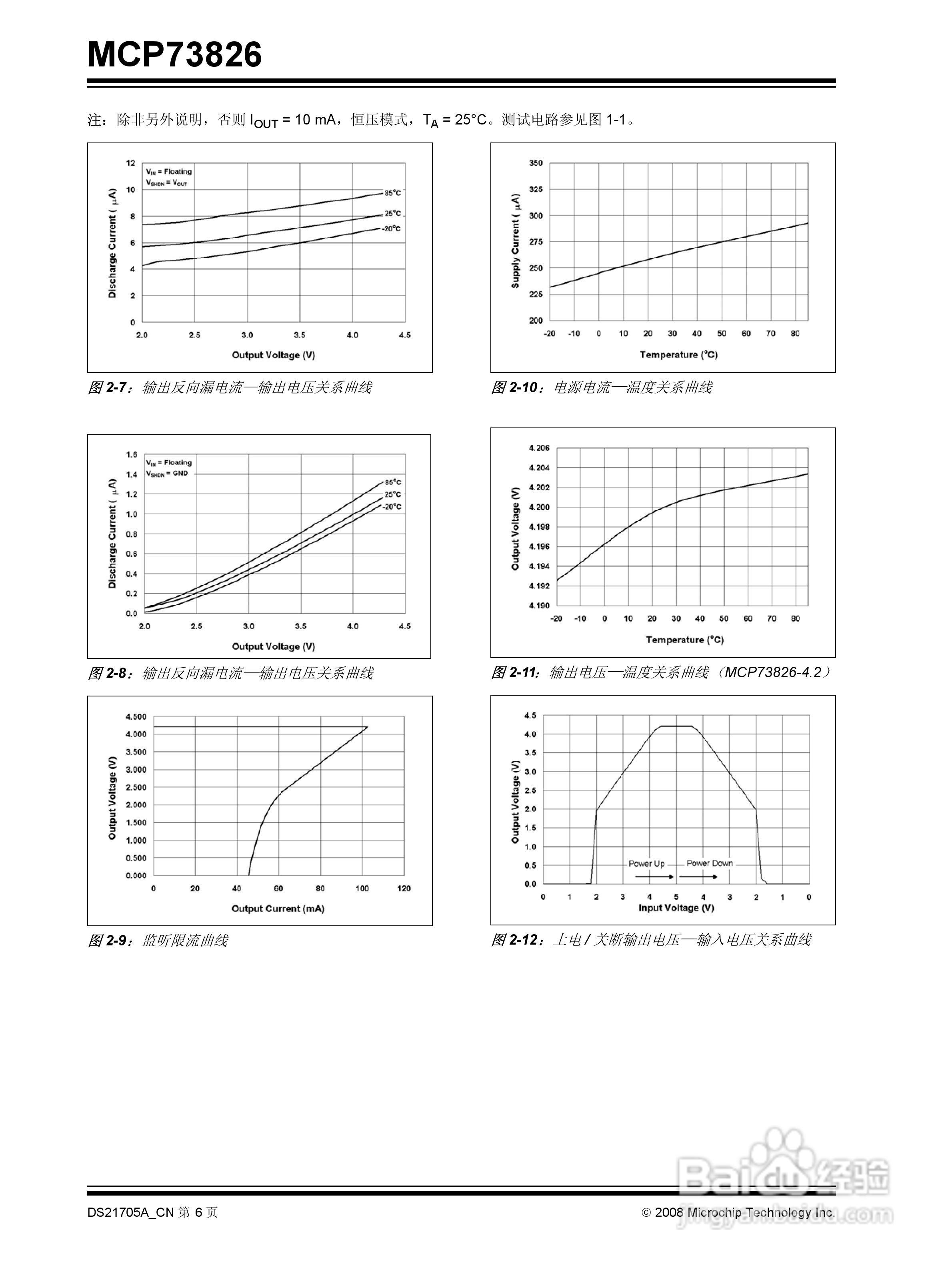 MCP73826 单节锂离子电池线性充电管理控制器使用说明:[1]