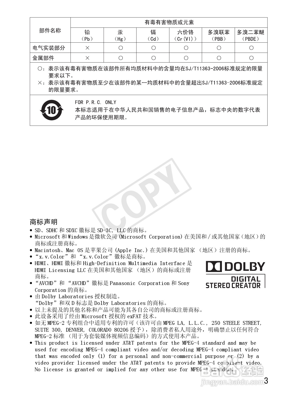 佳能LEGRIA HF R28数码摄像机使用说明书:[1]