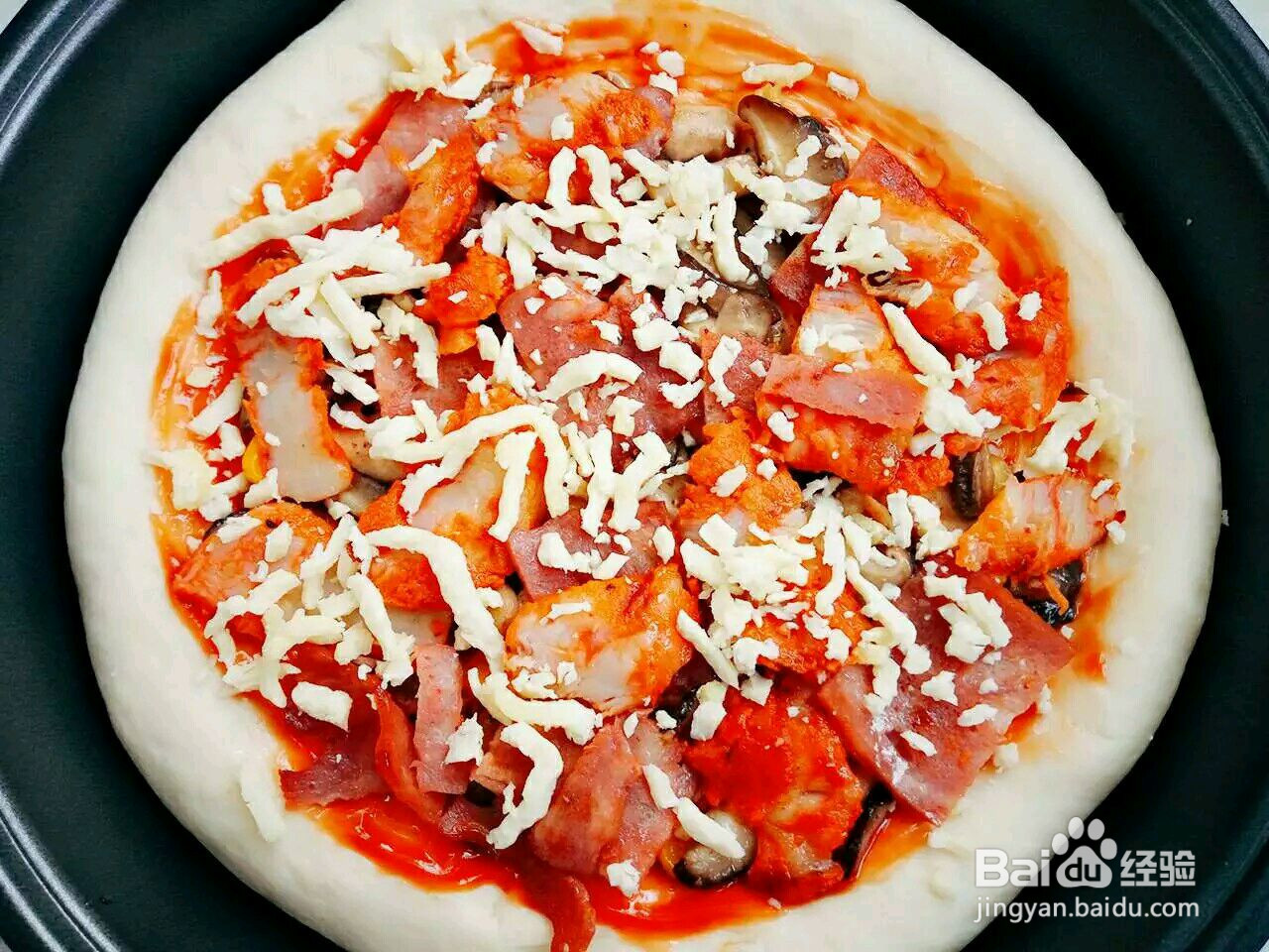 鸡排培根披萨的做法
