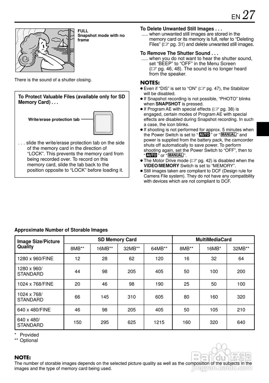 胜利GR-DVL920数码摄像机使用说明书:[3]