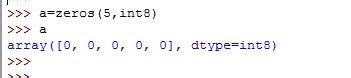numpy函数：[9]zeros创建0矩阵