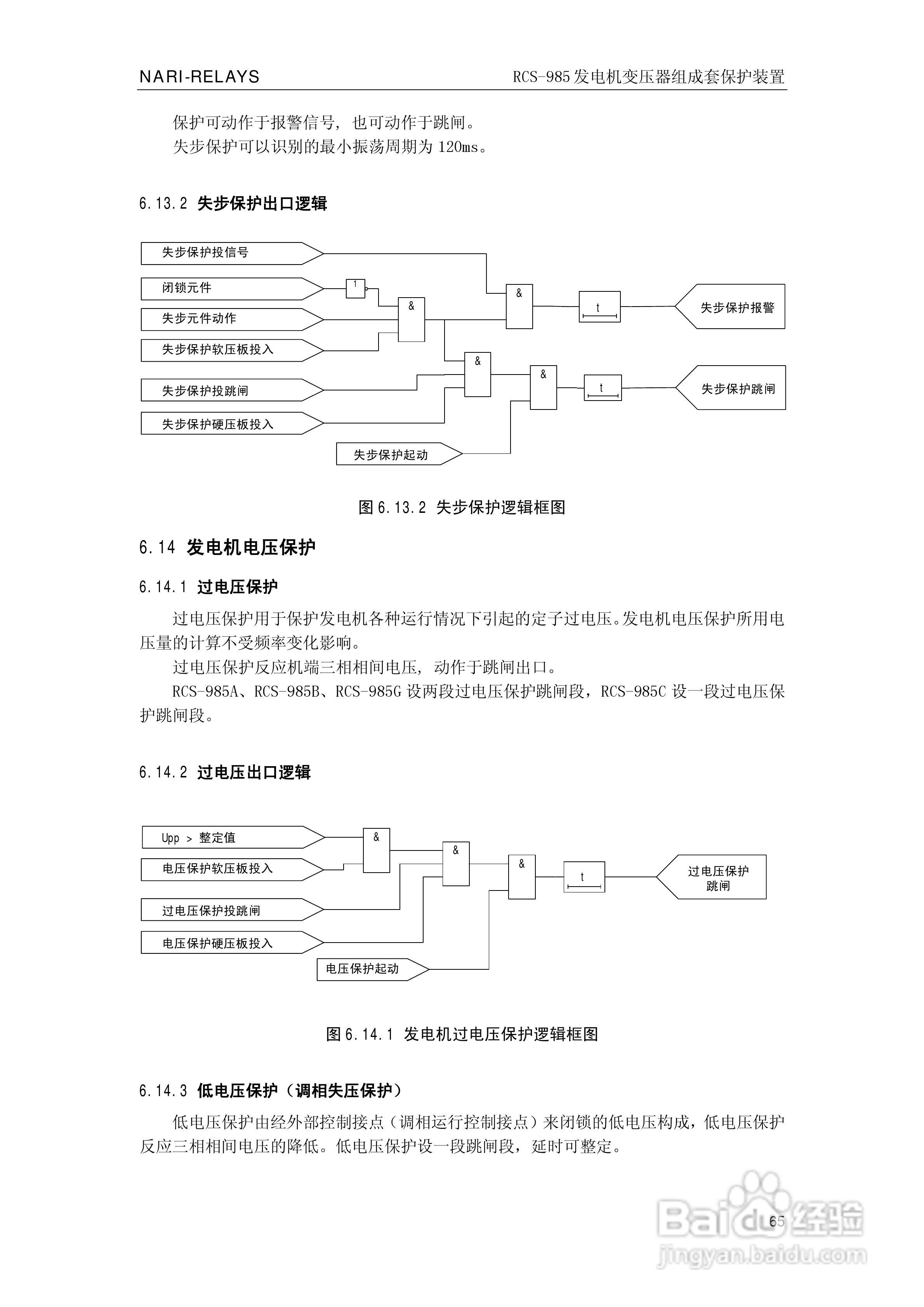 南瑞RCS-985G发电机变压器成套保护装置技术说明书:[7]