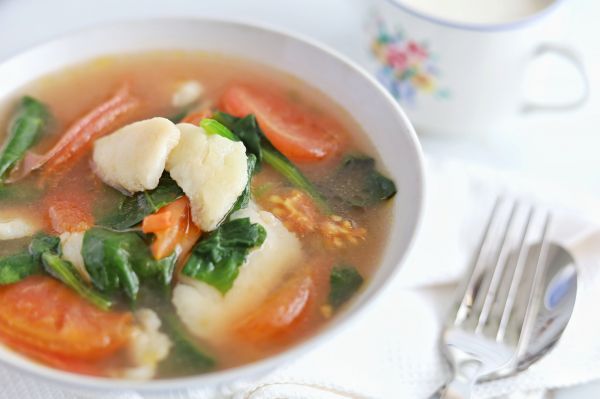 番茄龙利鱼低脂鲜汤