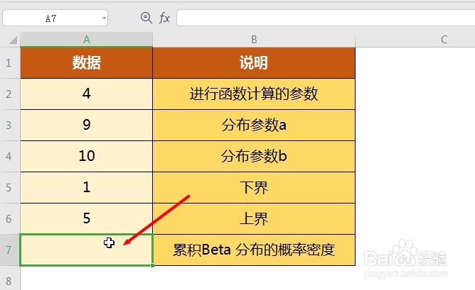 WPS Excel统计函数:BETADIST