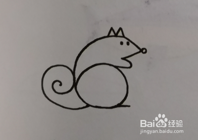 绘画启蒙：松鼠的简单画法。
