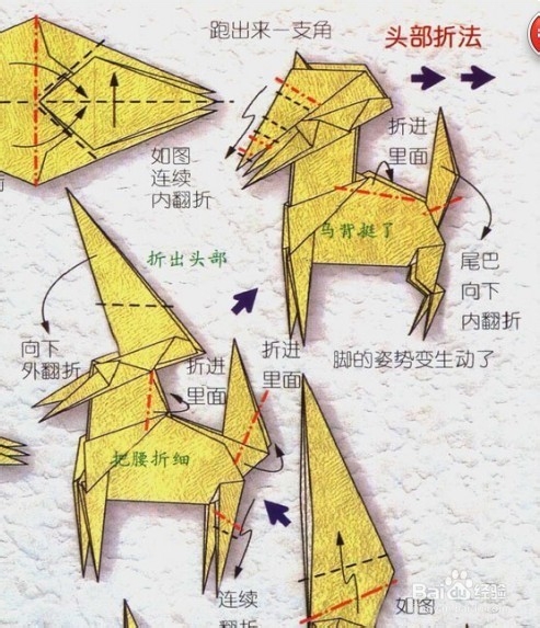 星座折纸教程--射手座（人马座）