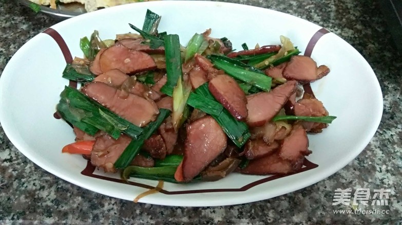 蒜苗腊肉的做法