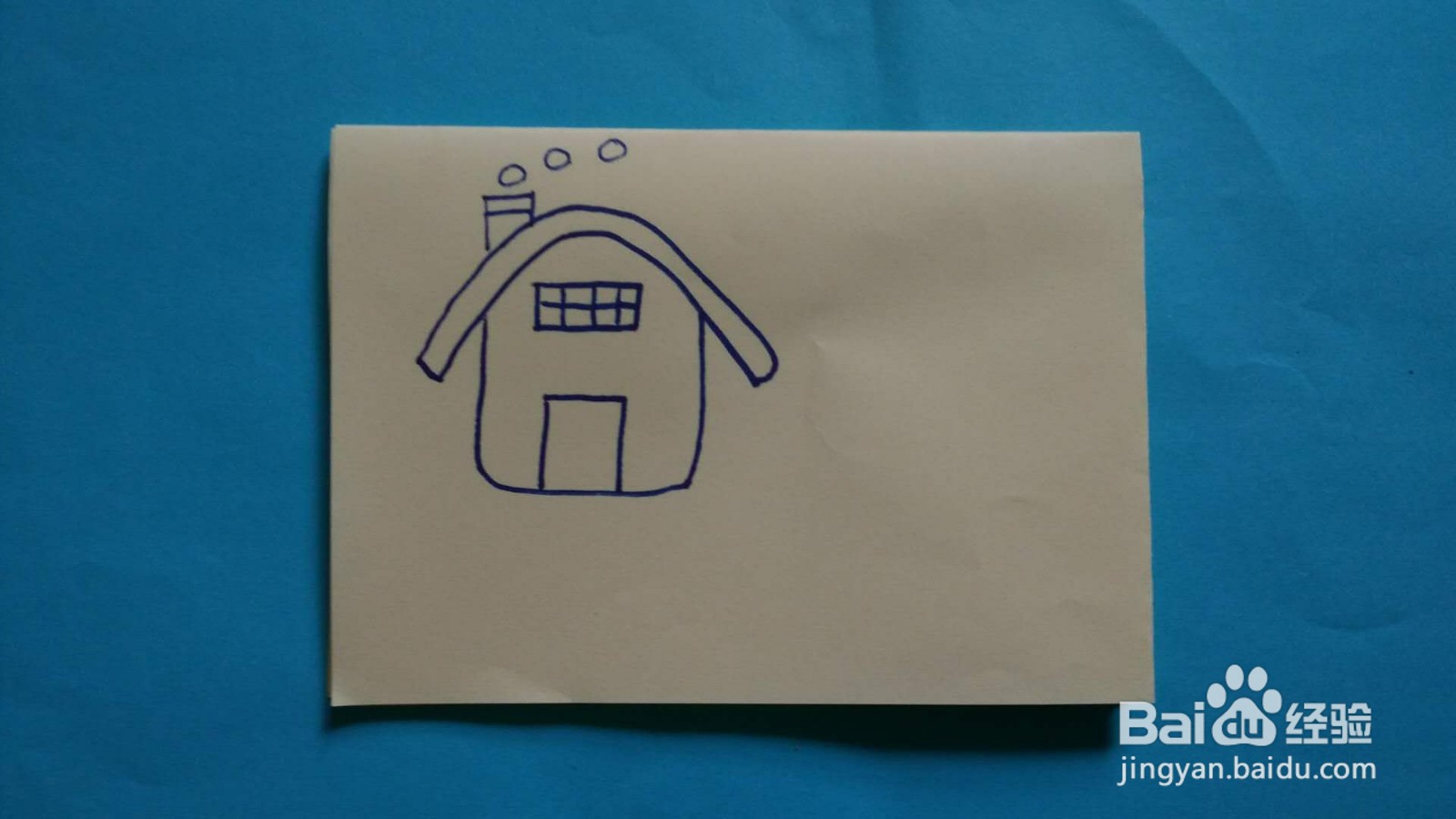 一幅完整场景的简笔画