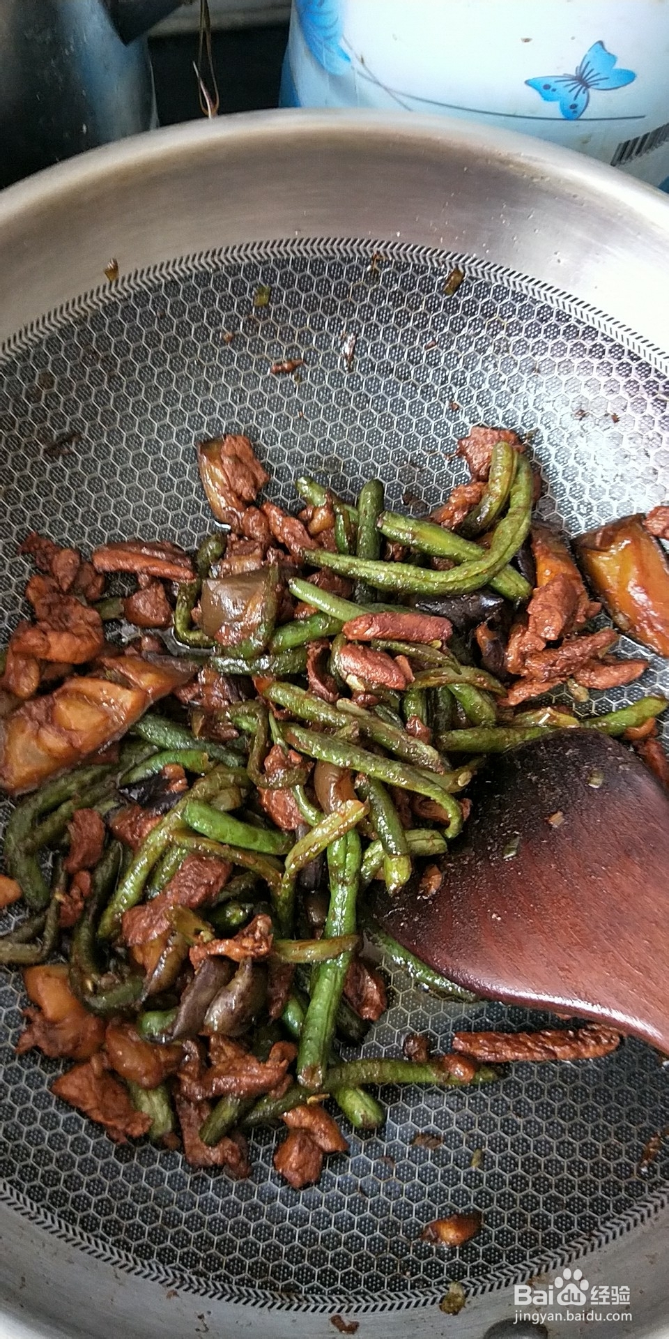 美食香气四溢的豆角烧茄子