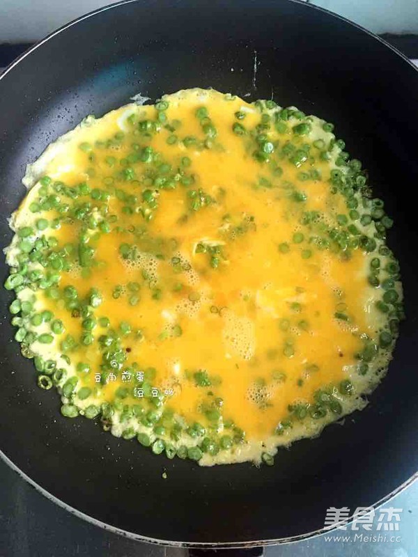 豆角煎蛋的做法
