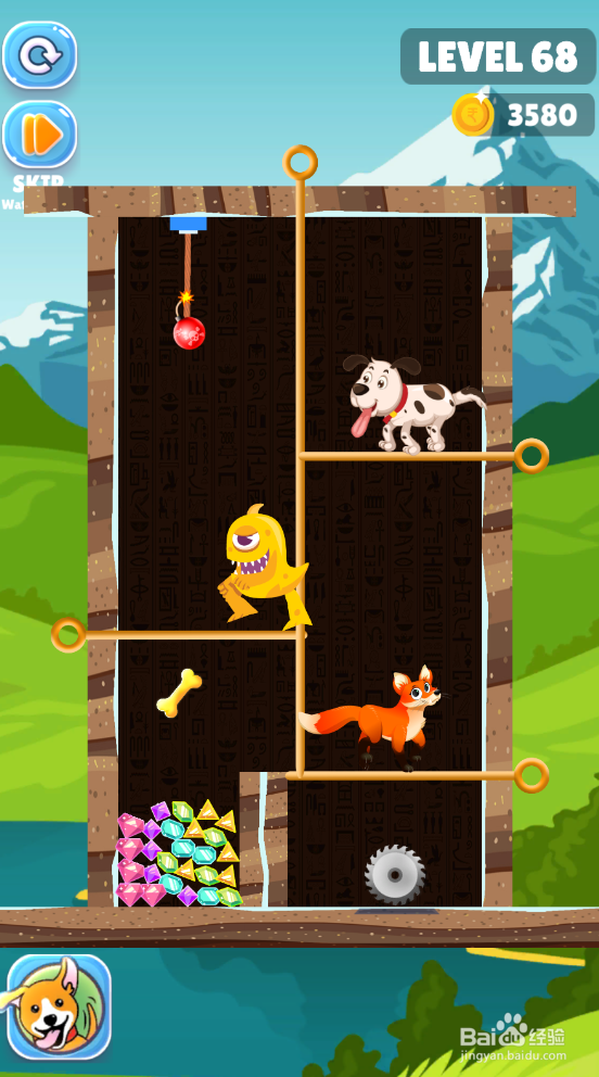 Save The Puppy的LEVEL 68怎样通关？