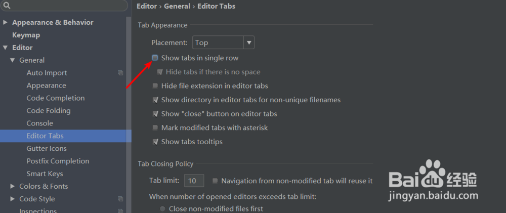 IntelliJ IDEA 编辑器如何将tabs 分行多行显示