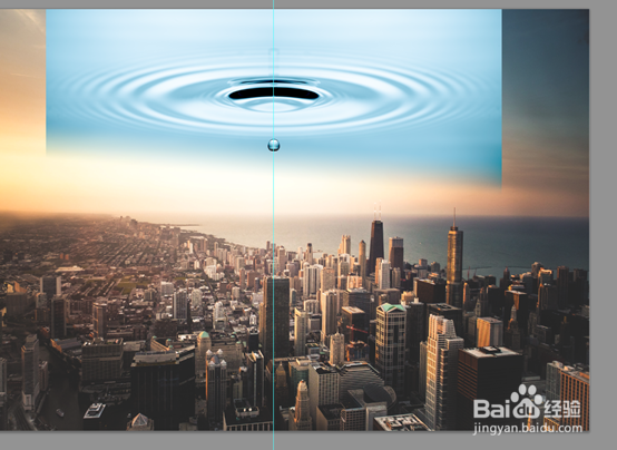 如何用Ps合成人物从天空中穿越新的城市科幻场景