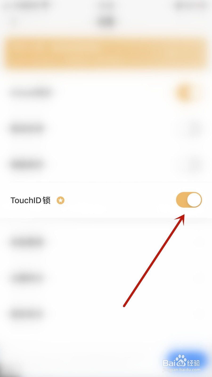 如何关闭小鸭记账TouchID锁