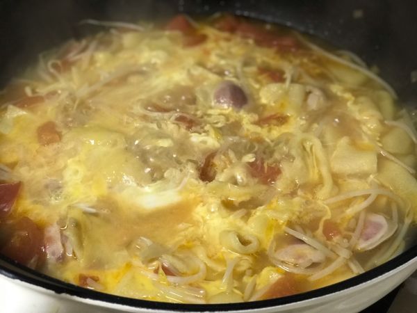 玉米面番茄面片汤