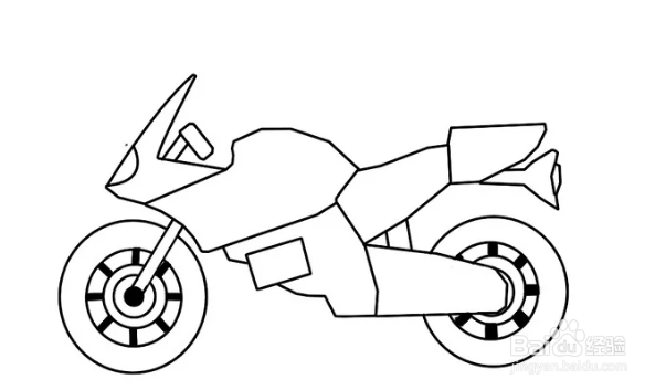摩托车画法简笔画图片图片