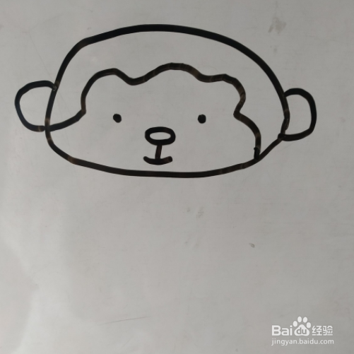 如何画猴子的儿童画
