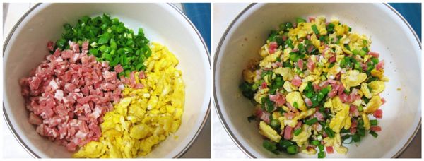 香葱培根鸡蛋饼