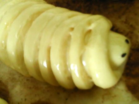 豆沙毛毛虫面包