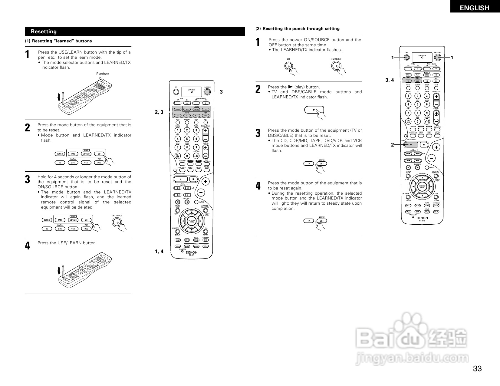 DENON AVR-2805收音环绕扩音机操作说明书:[2]