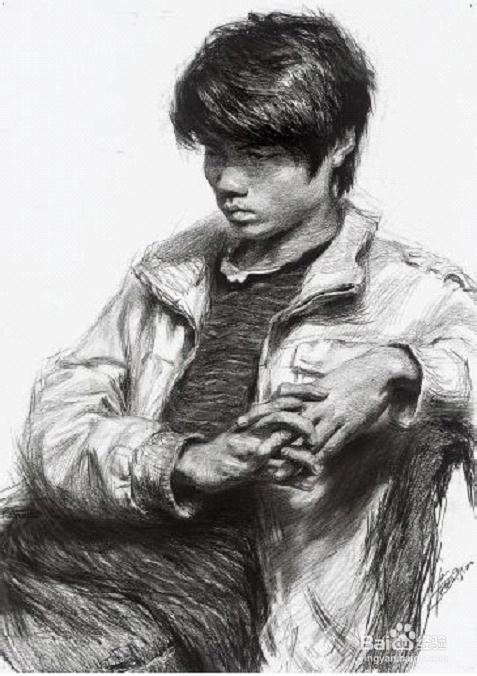 素描半身像写生的基本方法和步骤