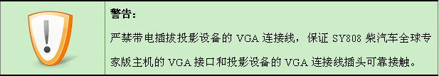 SY808柴汽版诊断仪投影功能说明