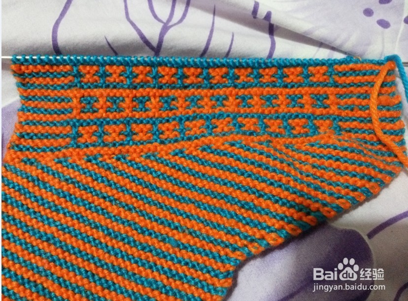 人子中邦棉鞋编织方法