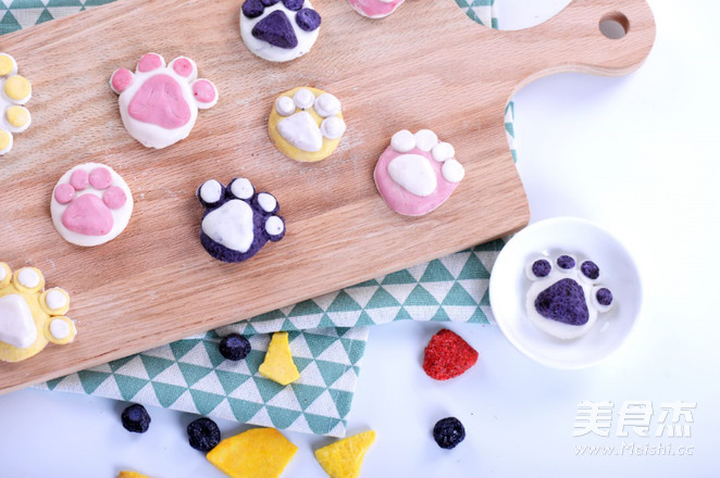 纯天然无添加的萌萌哒猫爪汤圆