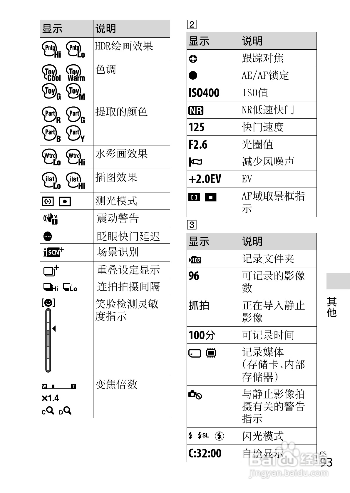 索尼DSC-WX50数码相机使用说明书:[10]