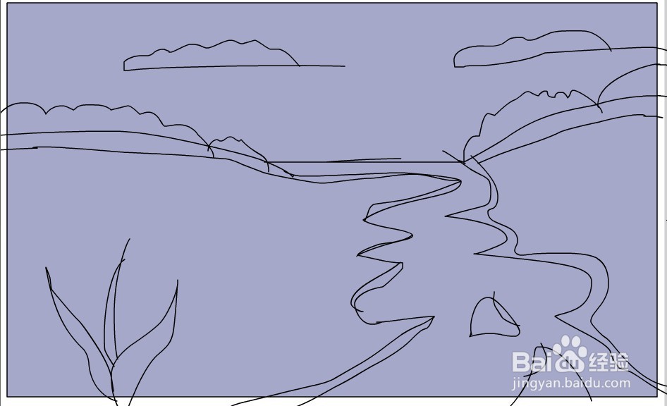 flash如何绘制一条溪流