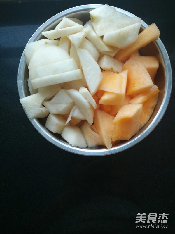 蜜瓜梨汁的做法