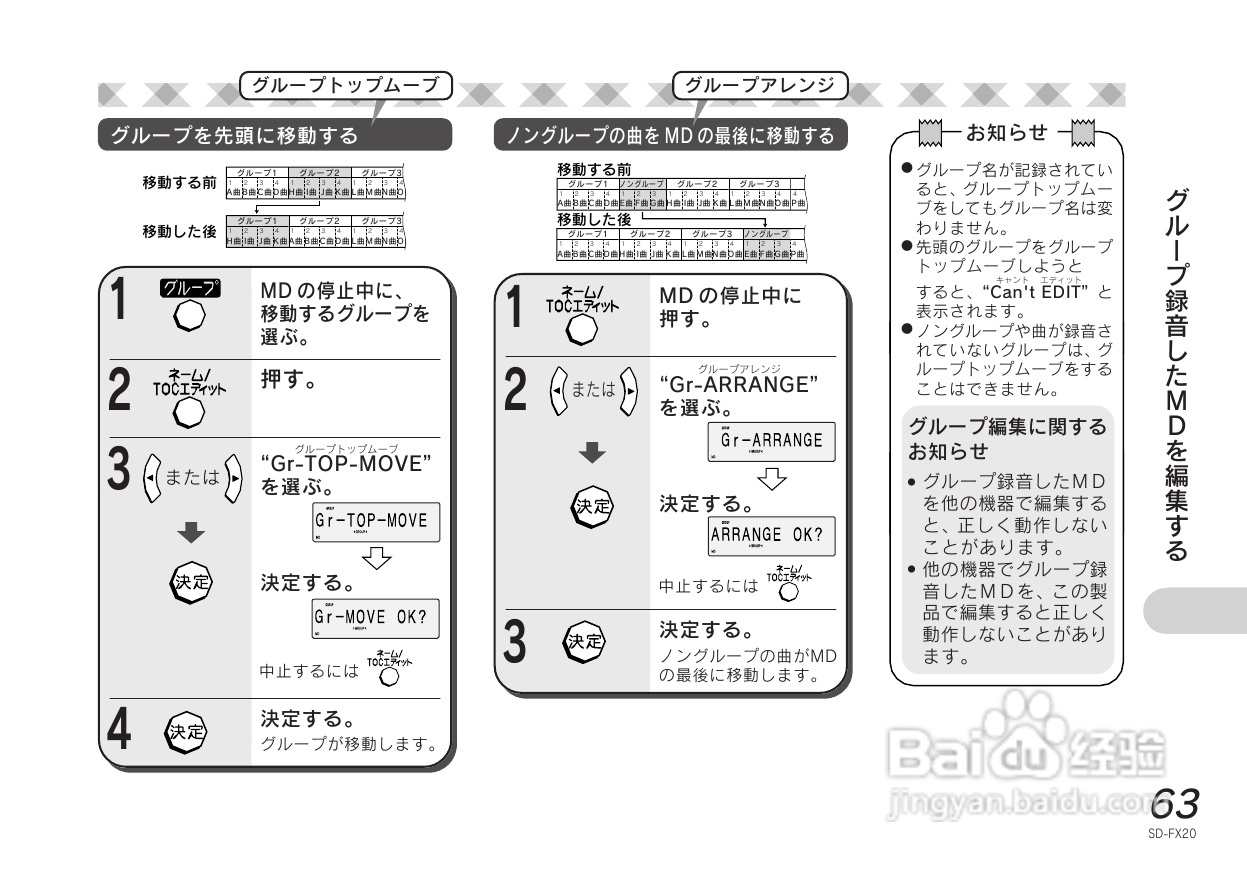 SHARP SD-FX20 CD/MD收音音响使用说明书:[4]