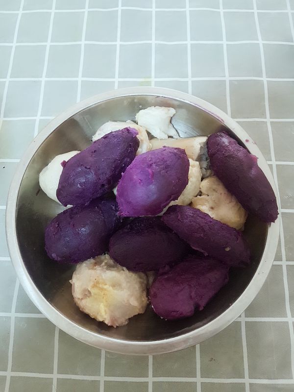 紫薯芋泥糯米饼