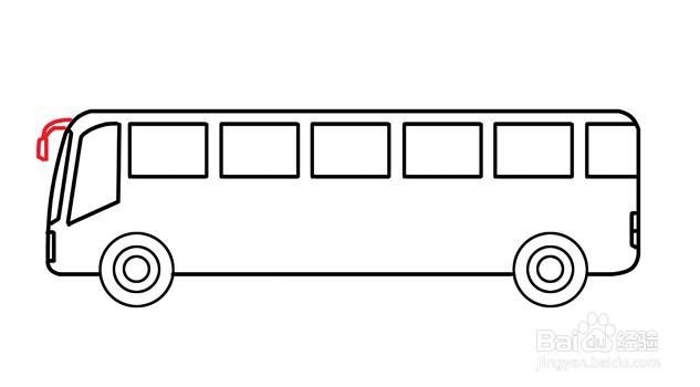 大巴车怎么画简单图片