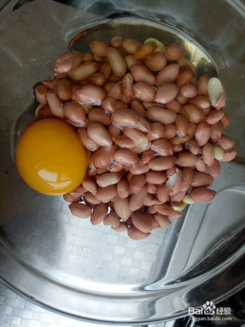 油炸鸡蛋花生米