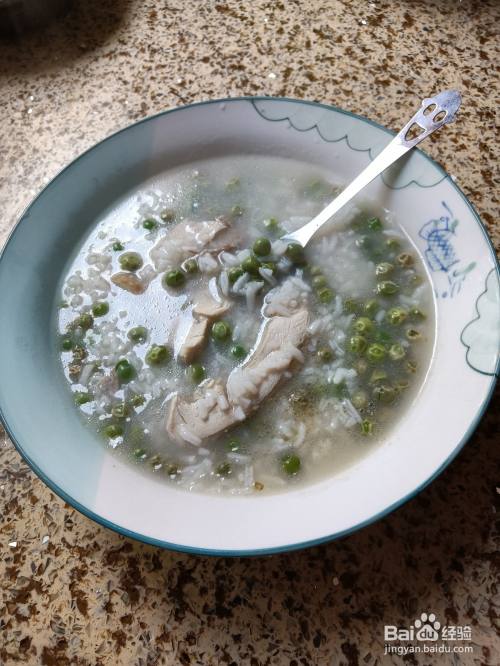 嫩豌豆大米粥