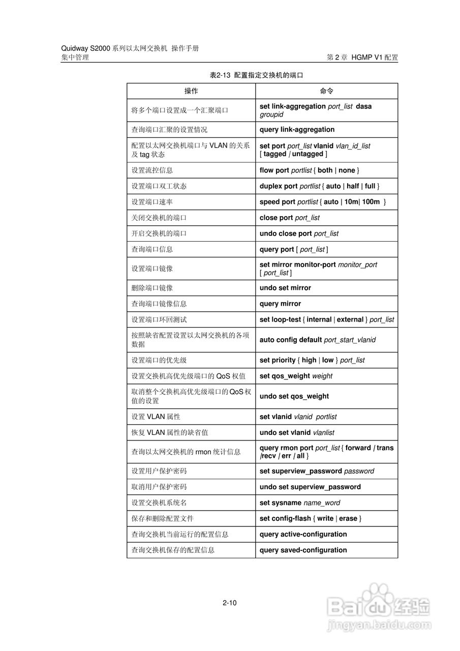 华三交换机S2000形说明书:[13]