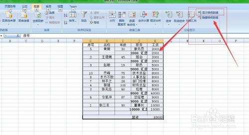 Excel2007基础教程：[12]分类汇总和插入批注