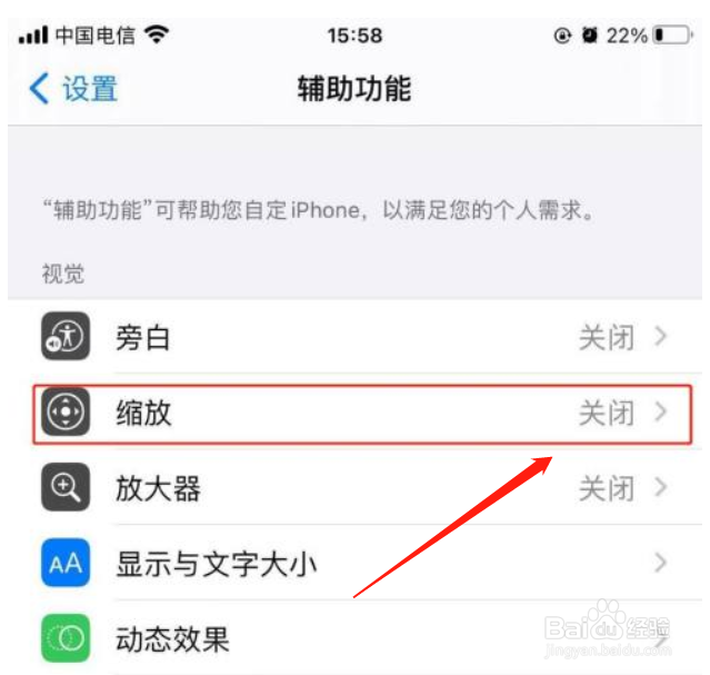 苹果手机如何设置缩放滤镜反转功能