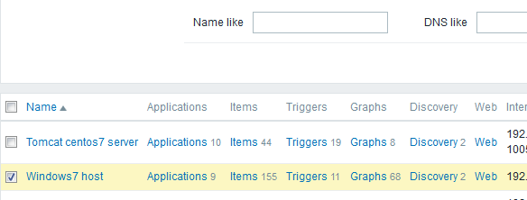 如何在zabbix的web管理中修改主机？
