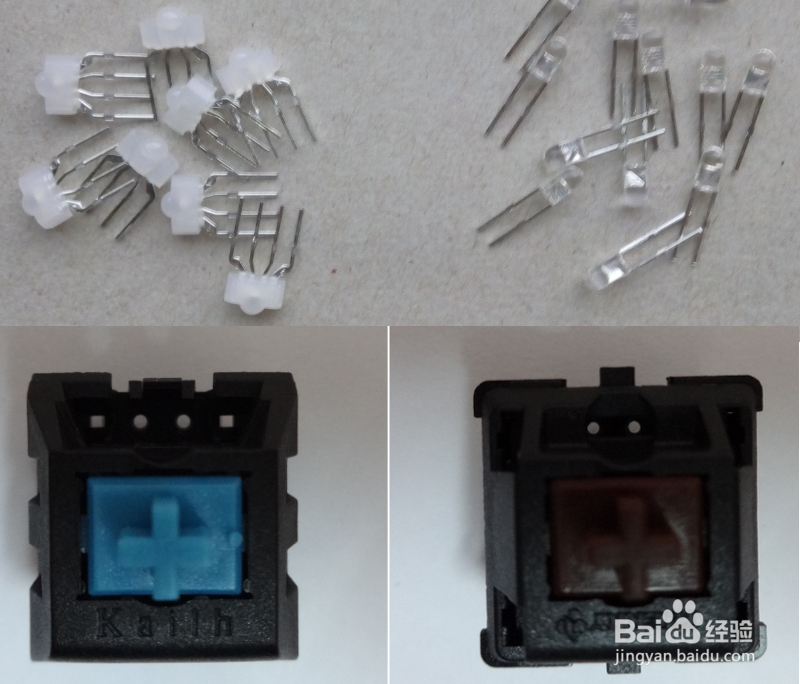 机械键盘更换背光LED与机械轴的方法